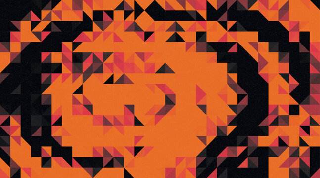 Colorful mosaic. Abstract background with triangle pattern looking like stained glass. Polygon pattern low poly triangle shape. Vector multicolored geometric gradient. Сrystalline structure, crystals