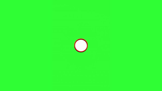 Looping red X mark animation featuring a clean modern design, ideal for error indicators, negative feedback, invalid actions, close buttons, delete icons, warning alerts, UI and UX design, mobile appl