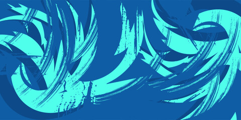 Naklejka premium Abstract modern racing livery grunge brush stroke design for jersey or car wrap