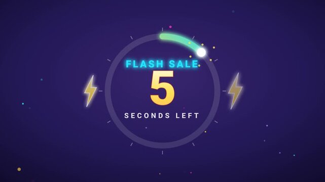 Dynamic Flash Sale Countdown Timer Animation