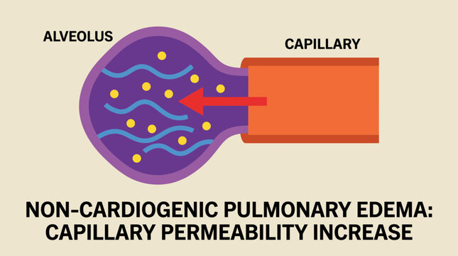 Non-Cardiogenic Pulmonary Edema Capillary Permeability Increase