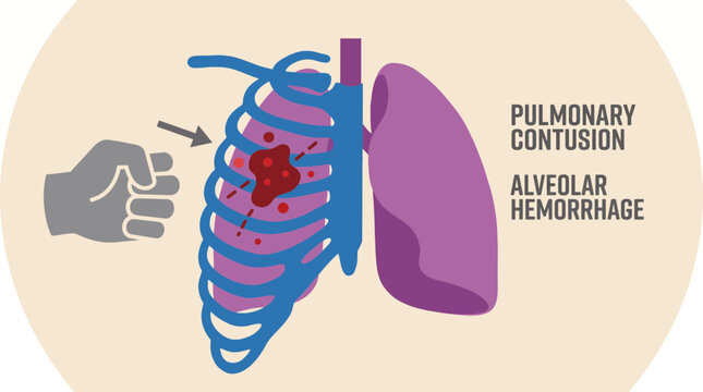 Pulmonary Contusion Traumatic Alveolar Hemorrhage from Blunt Chest