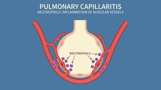 Pulmonary Capillaritis Neutrophilic Inflammation of Alveolar Vessels