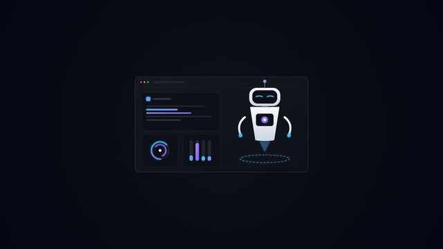 Artificial intelligence chatbot interface with robotic assistant