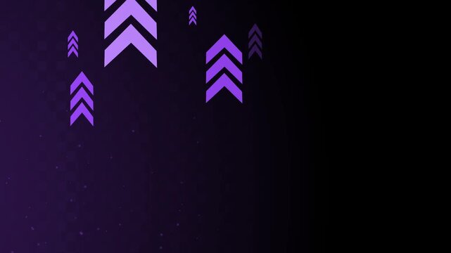 Abstract chevron arrows textured background with copy space and modern digital style animation