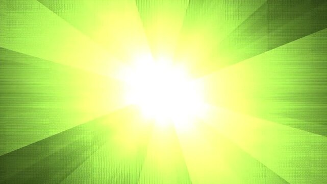 Yellow Green Radial Light Rays Background for Summer Travel Promotions