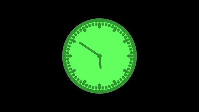 Simple wall clock with hour hands and minutes hand