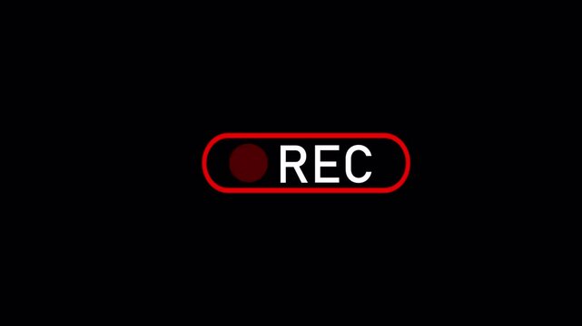 REC Button Animation | Recording Indicator | Camera Record UI | Red Blinking Button | Motion Graphics
