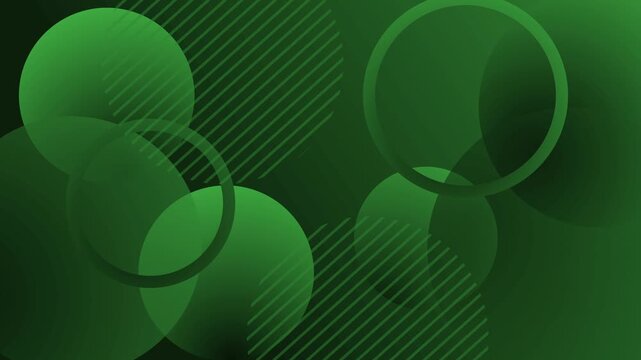 Abstract background with overlapping circles and diagonal lines modern geometric design with soft gradients animation
