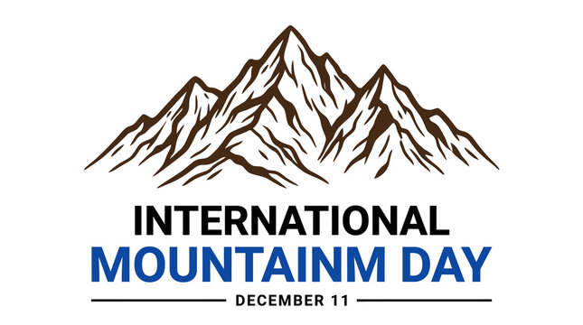 International Mountain Day December 11th Celebration Graphic.