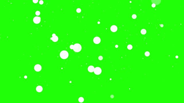 Abstract background with scattered dots and circles resembling falling snow or bokeh lights animation