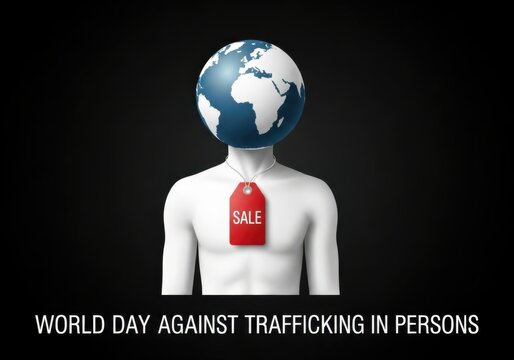 World day against trafficking in persons concept