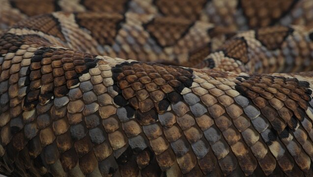 Magnified Photography Of Intricate Overlapping Scutes