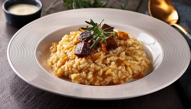 classic risotto al tartufo italian dish