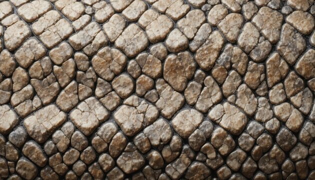 Macro Photography Of Rugged Reptilian Hide Texture