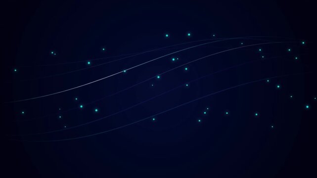 Abstract Sapphire Harmonic Wavefront Seamless Loop with sol