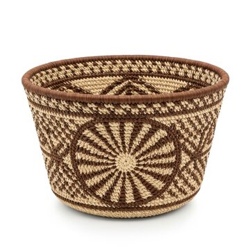 Handwoven Decorative Basket Traditional Natural Storage Container