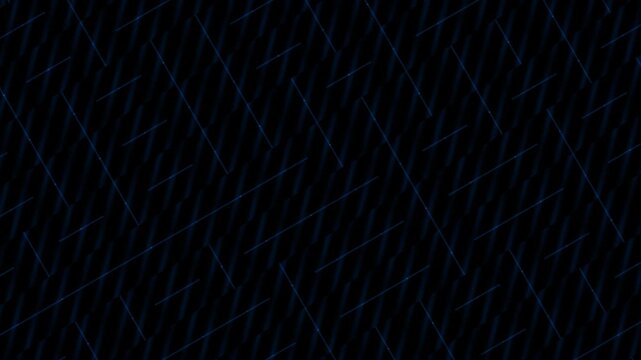 Dark blue geometric lines form a dynamic abstract pattern across the screen.