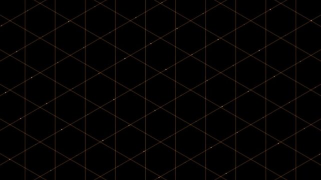 Thin golden lines create an elegant geometric pattern across a dark background with subtle light accents at intersections