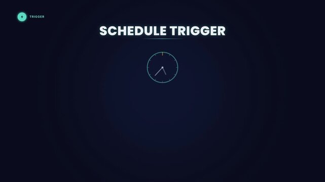 Schedule Trigger Clock Timing Automation Concept