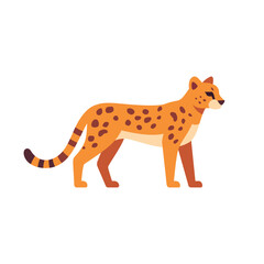 Cheetah, side view, colorful vector icon © point of BORT