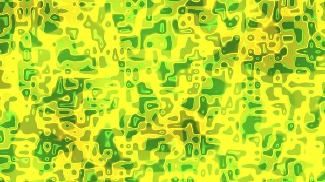 Abstract wavy patterns in vibrant yellow and green tones creating a dynamic, fluid visual texture.