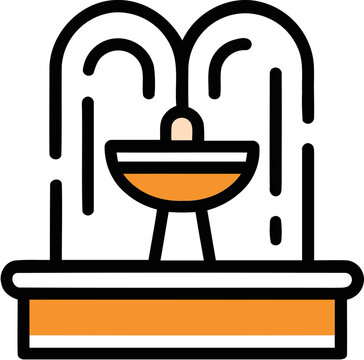 water fountain icon illustration