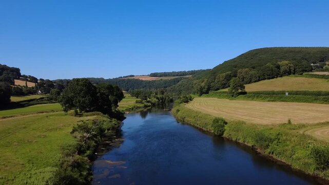 Bigsweir Bridge Drone Footage, River Wye, England