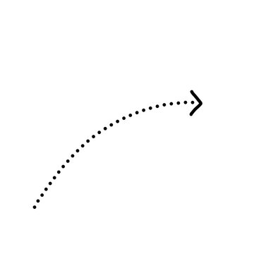 black and white arrows on white