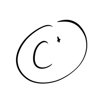 vector illustration of a symbol of a score A plus for school