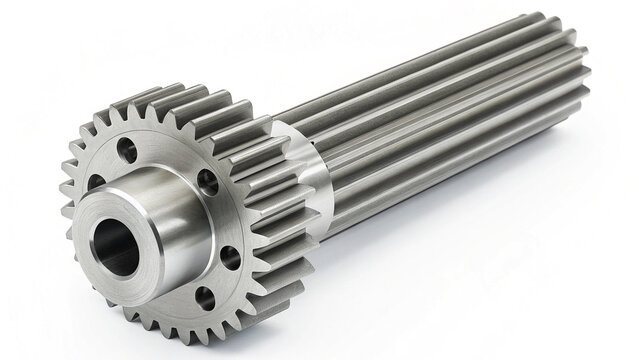 Precision rack gear isolated on white background
