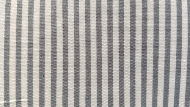 Seamless Grey and White Striped Cotton Fabric Texture Background