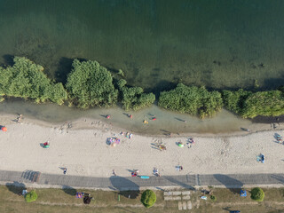 Jezioro Tarnobrzeskie. Jezioro Tarnobrzeg. Jezioro Machów. Zbiornik wodny. Tarnobrzeg. © Leszek Szelest