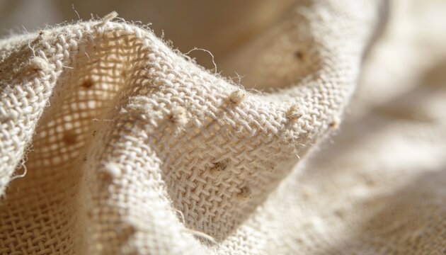 High quality photography of an ultra realistic unbranded woven cloth surface with blank copy space for high end commercial style design