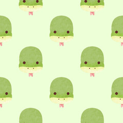 snake, seamless pattern ,cute cartoon snake seamless pattern for wrapping, playful reptile repeat texture for kids fabric and stationery designs.