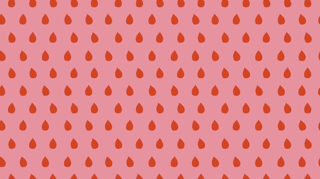 Abstract pink background with orange leaf pattern. Minimalist floral motion graphic design.