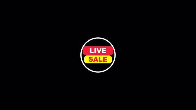 Animated Live Sale Sticker Overlay for E-commerce Streams