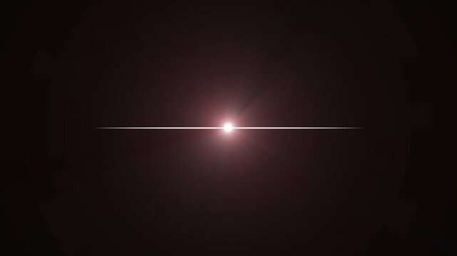 Glowing white lights on black background with inspirational quote about endings 4K video animation.