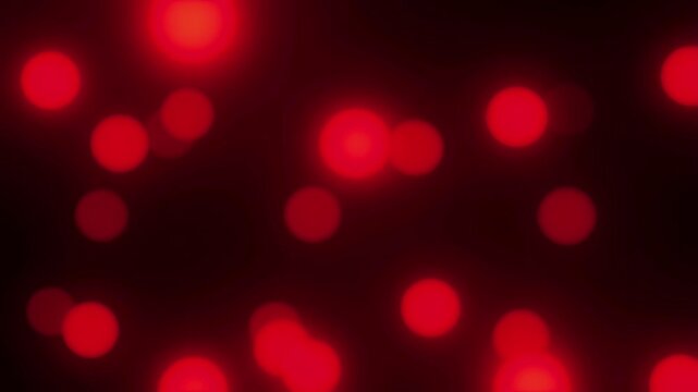 Dynamic glowing red bokeh lights abstract motion background footage with futuristic visual experience subtle camera movement captures mesmerizing sequence