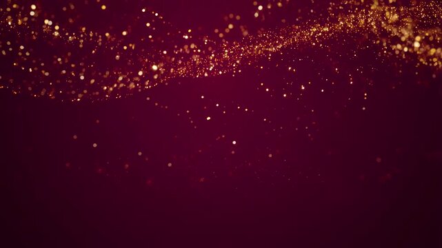 Dynamic glowing bokeh lights abstract motion background with radiant particle effects with showcases mesmerizing sequence with lights expanding