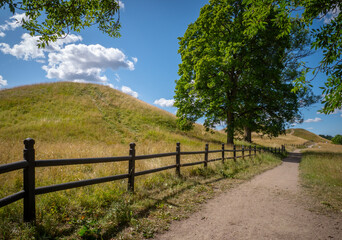 Obraz premium The mysterious mounds of Old Uppsala