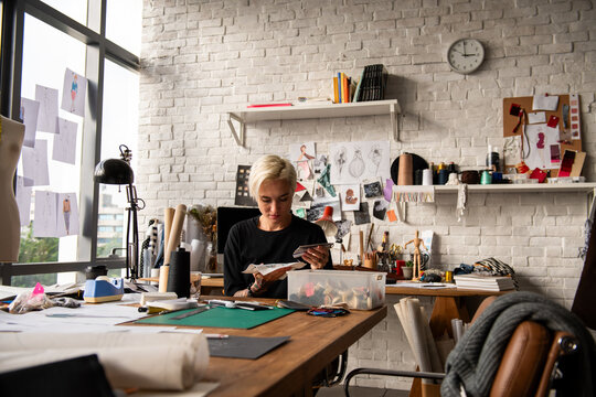 Creative designer in modern studio