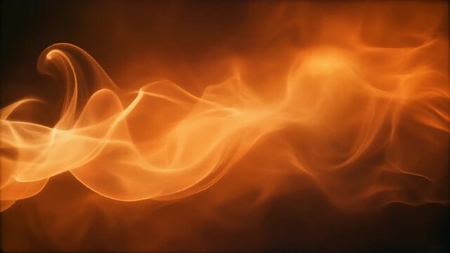 Abstract Warm Sunset Orange Smoke and Light Trails