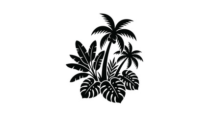 Obraz premium palm tree silhouette