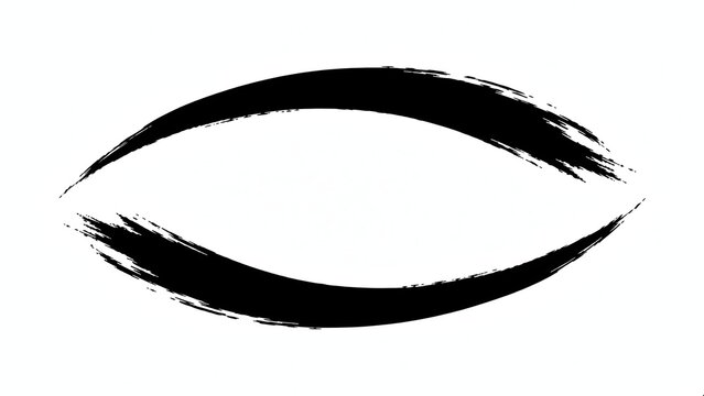 Abstract brushstroke eyes