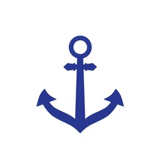 vector illustration design of a ship's anchor on a white background © Anas Anwar Alfarisy