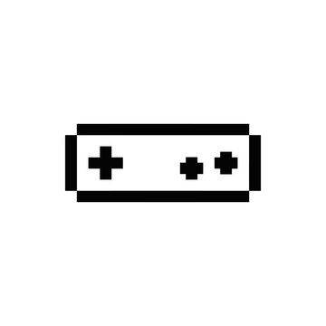 Pixel art classic game controller.