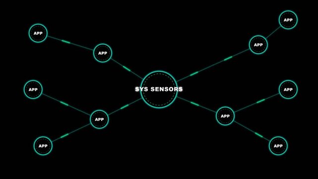 Futuristic IoT Network Diagram with BTS Sensors Data Connectivity Visualization.