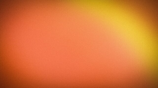 Orange red and yellow gradient abstract grunge background with grainy texture and blur in 4K resolution