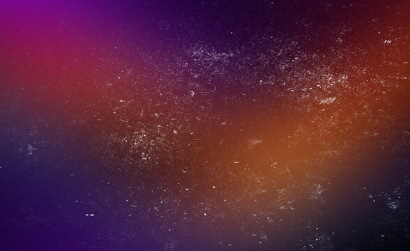 Vibrant psychedelic color gradient background with retro film grain and subtle light leaks creating abstract artistic space for design elements.